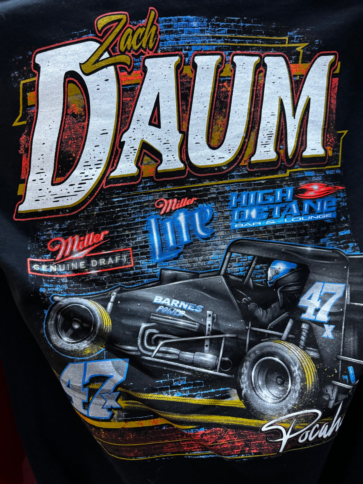 Dive Bars & Race Cars Hoodie- Miller Lite